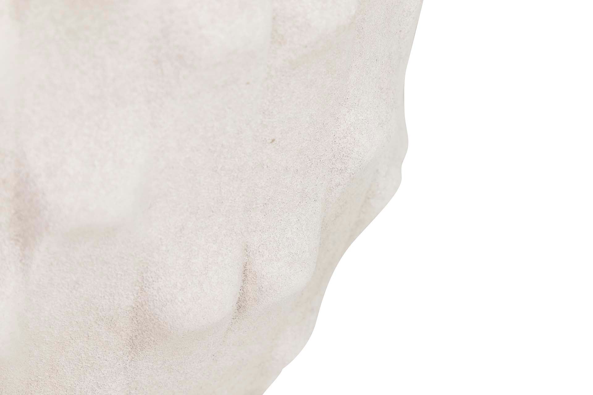 VASO DE CERÂMICA BEGE 26x26x23 CM