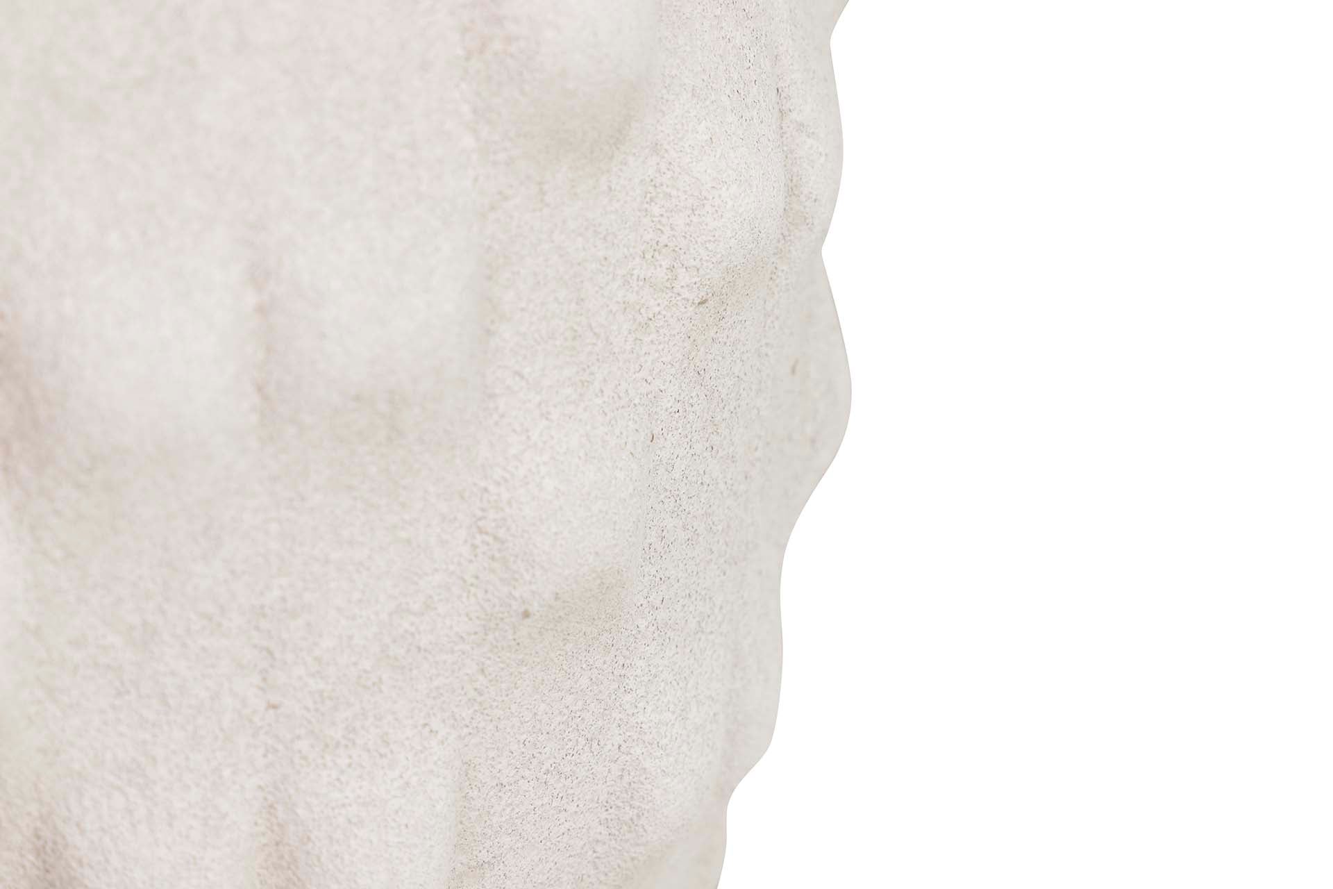 VASO DE CERÂMICA BEGE 20x20x18 CM