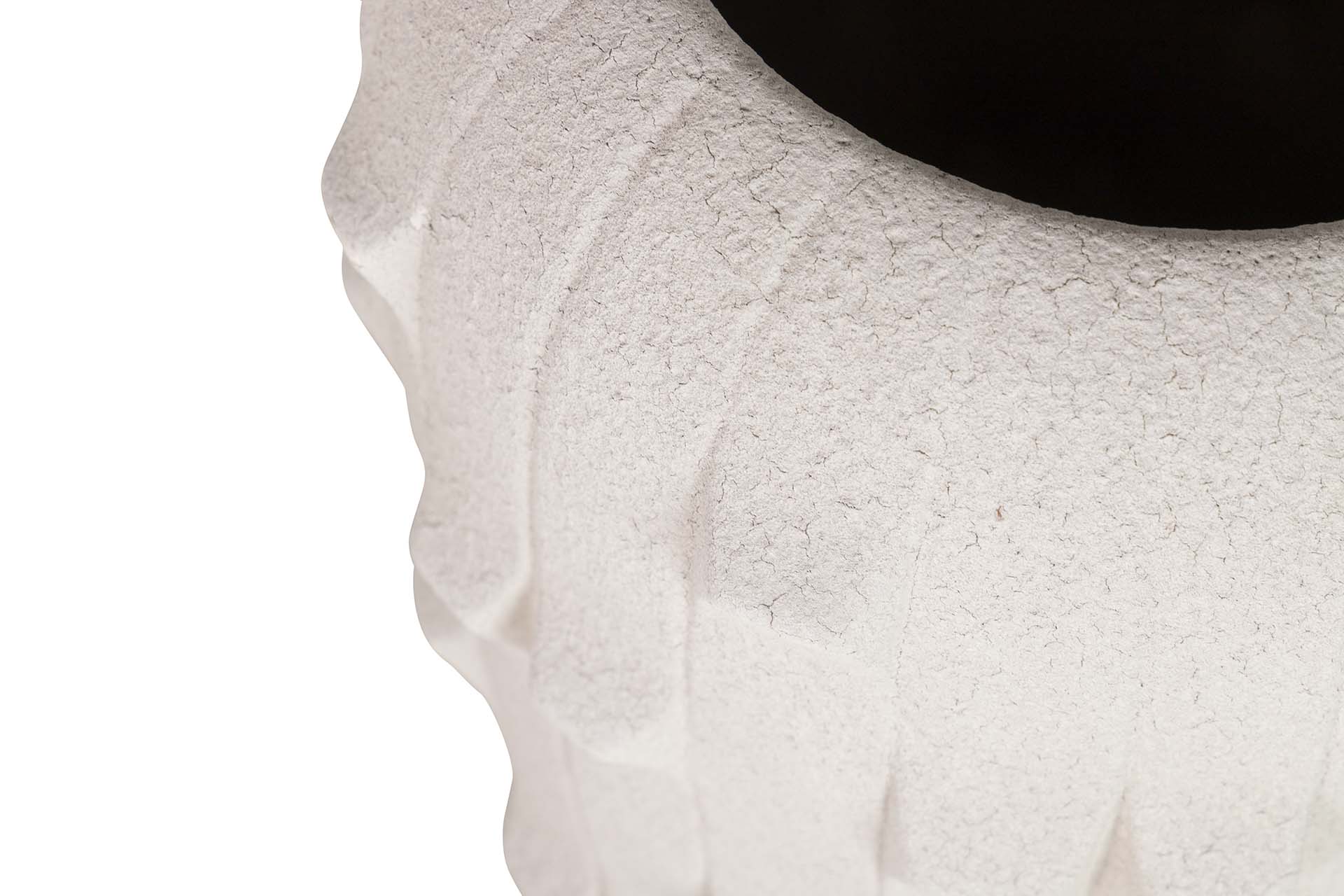 BEIGE CERAMIC VASE 30x30x50 CM