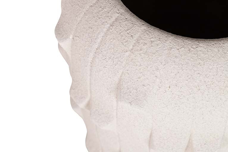 BEIGE CERAMIC VASE 30x30x50 CM