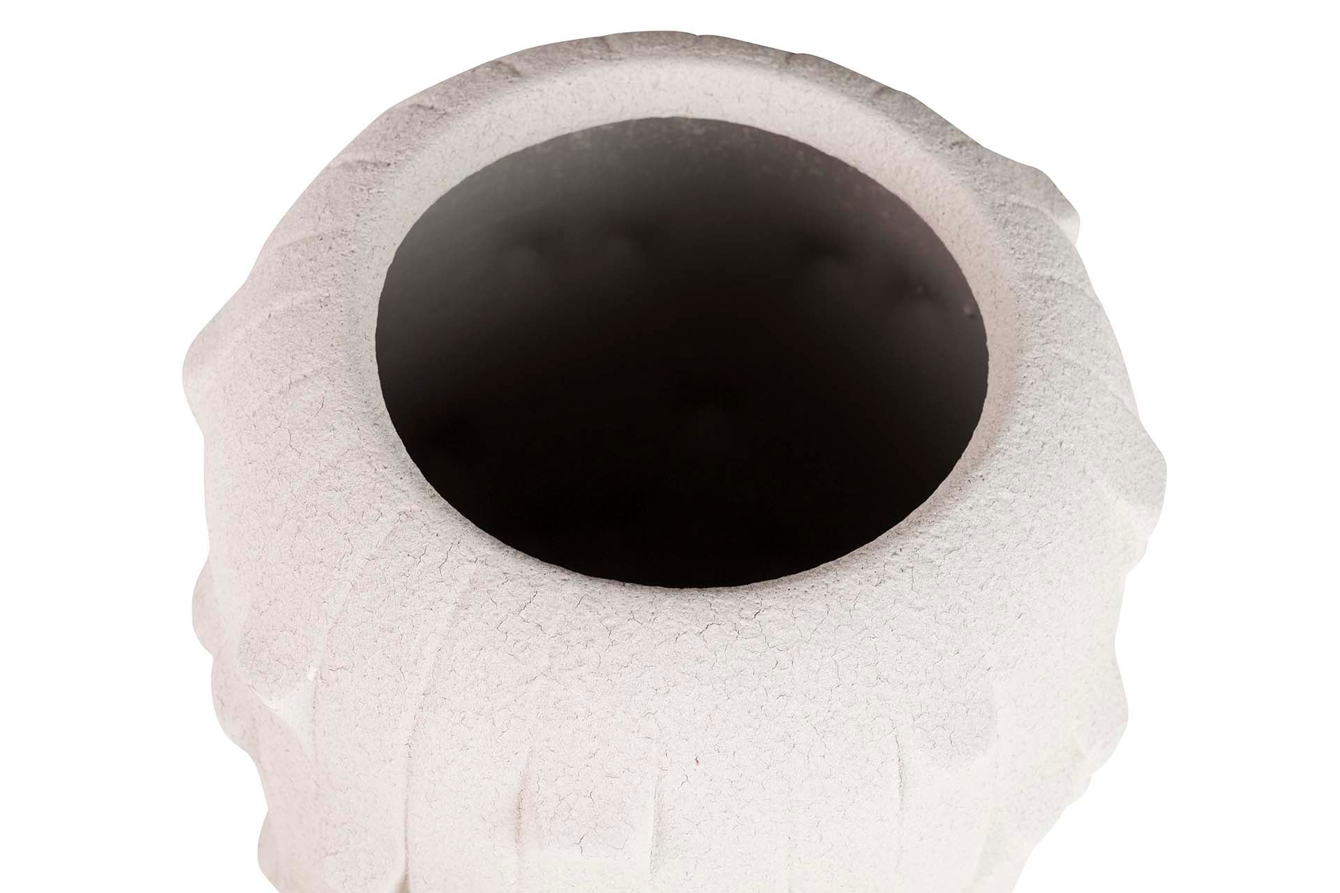 JARRON CERAMICA BEIGE 30x30x50 CM