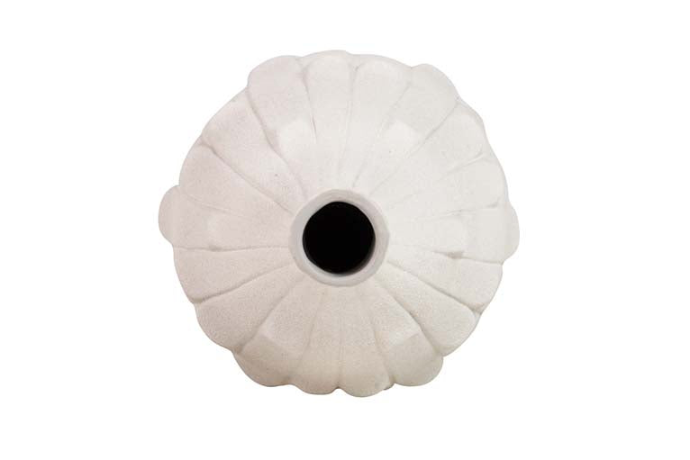 JARRON CERAMICA BEIGE 24x24x85 CM