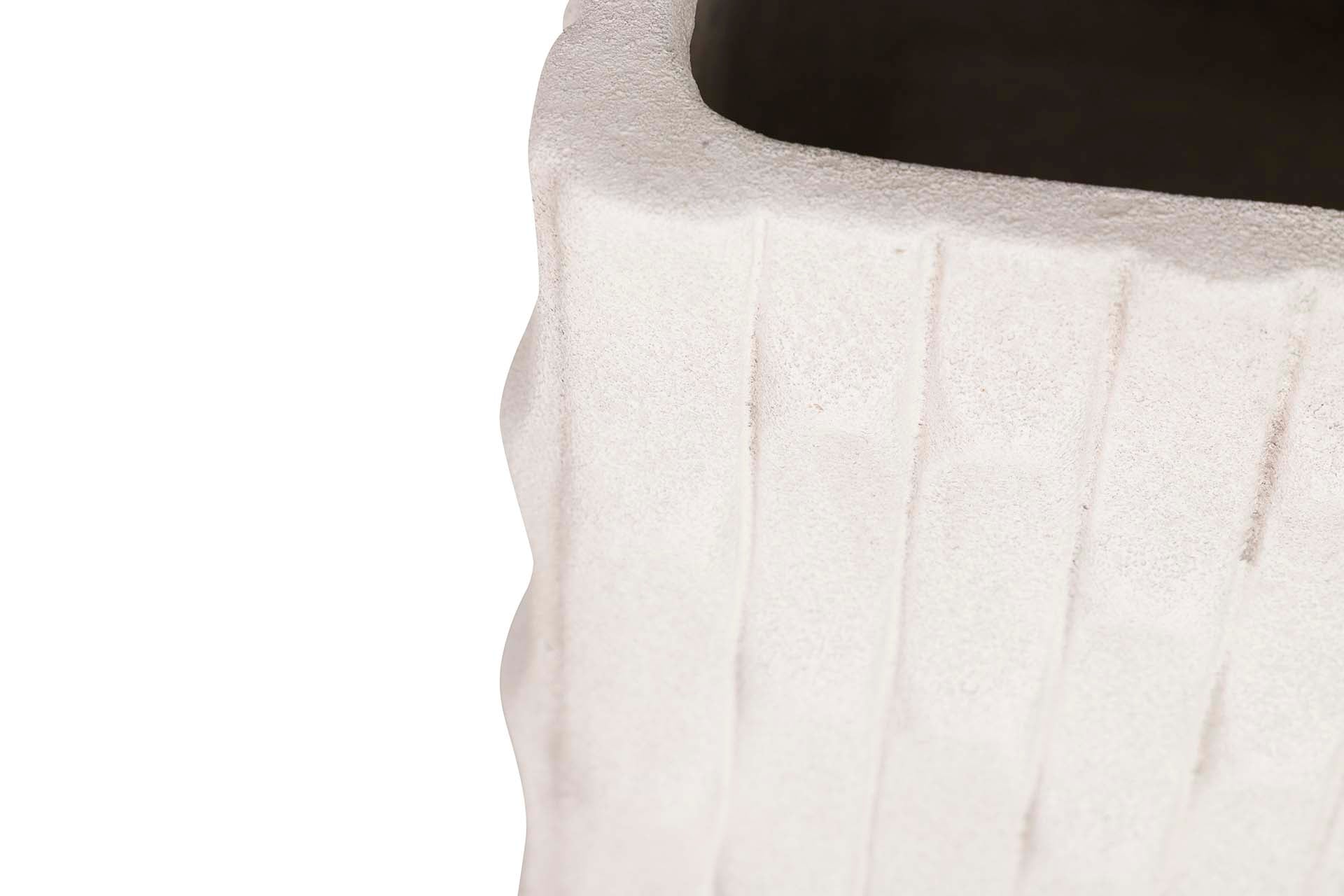 VASO DE CERÂMICA BEGE 24x24x20 CM