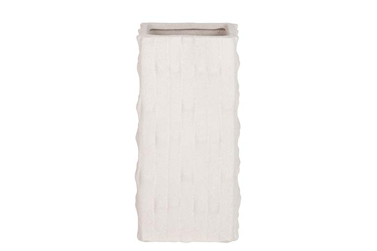 BEIGE CERAMIC VASE 15x15x31 CM