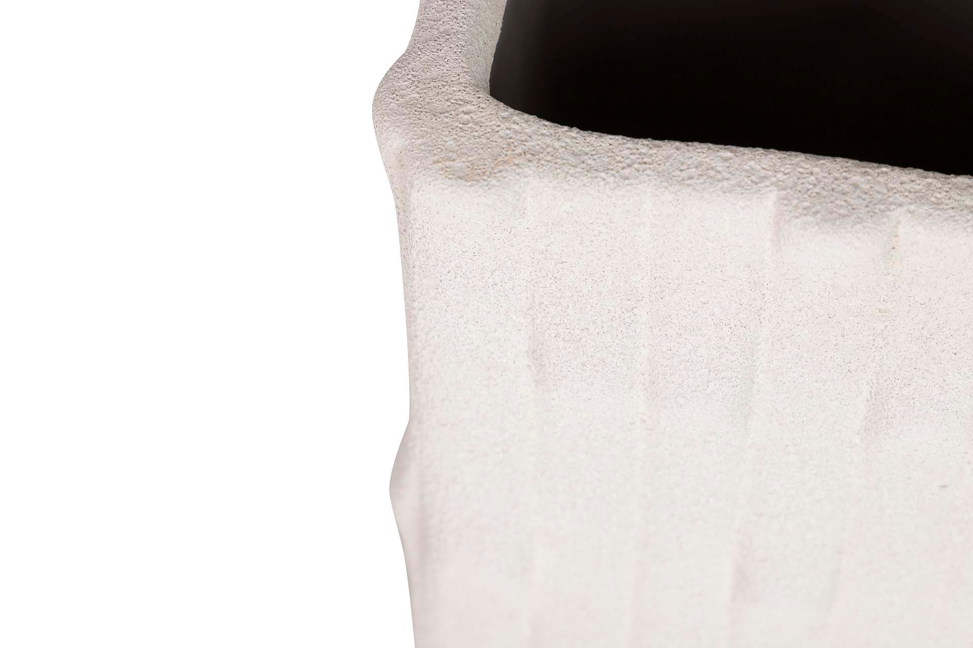 BEIGE CERAMIC VASE 15x15x31 CM