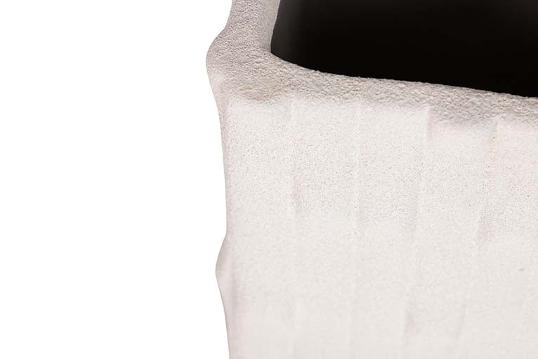 BEIGE CERAMIC VASE 15x15x31 CM