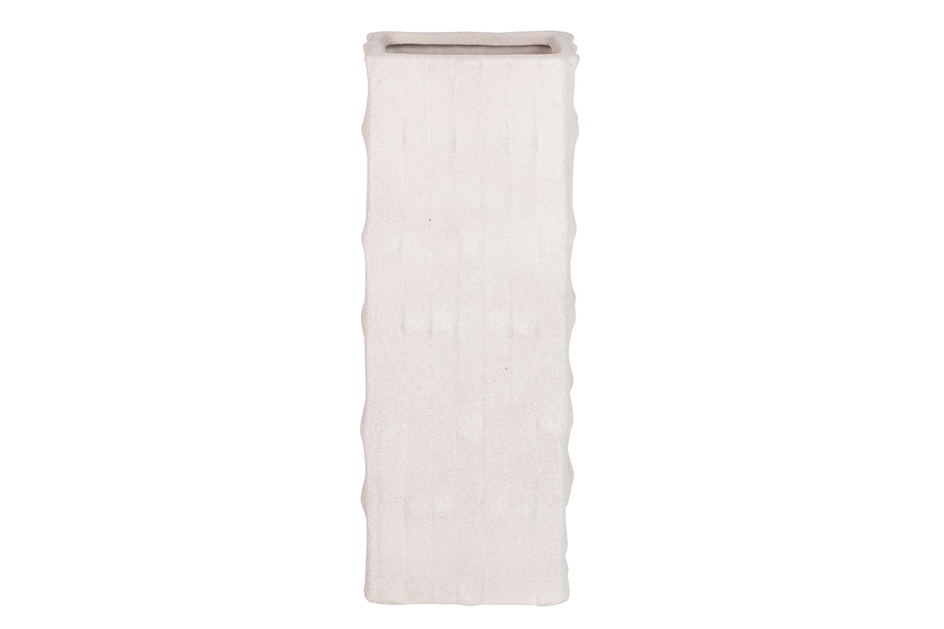 JARRON CERAMICA BEIGE 14x14x41 CM