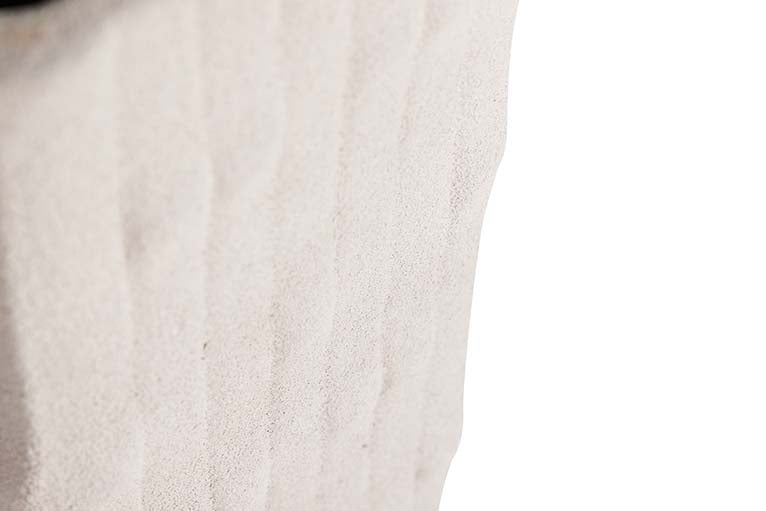 BEIGE CERAMIC VASE 14x14x41 CM