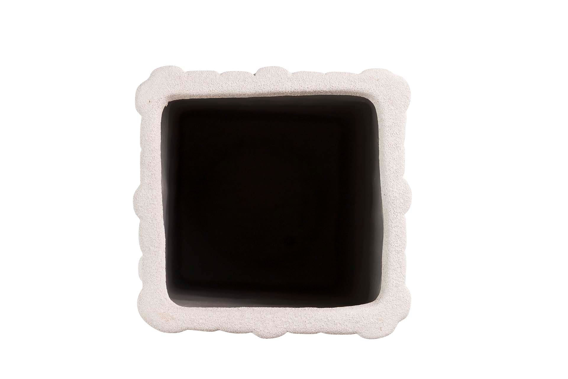 JARRON CERAMICA BEIGE 14x14x41 CM