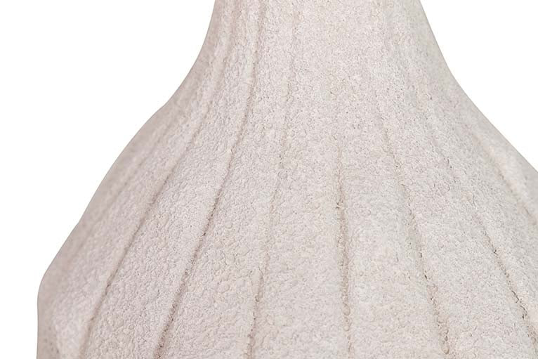 BEIGE CERAMIC VASE 17x17x22 CM