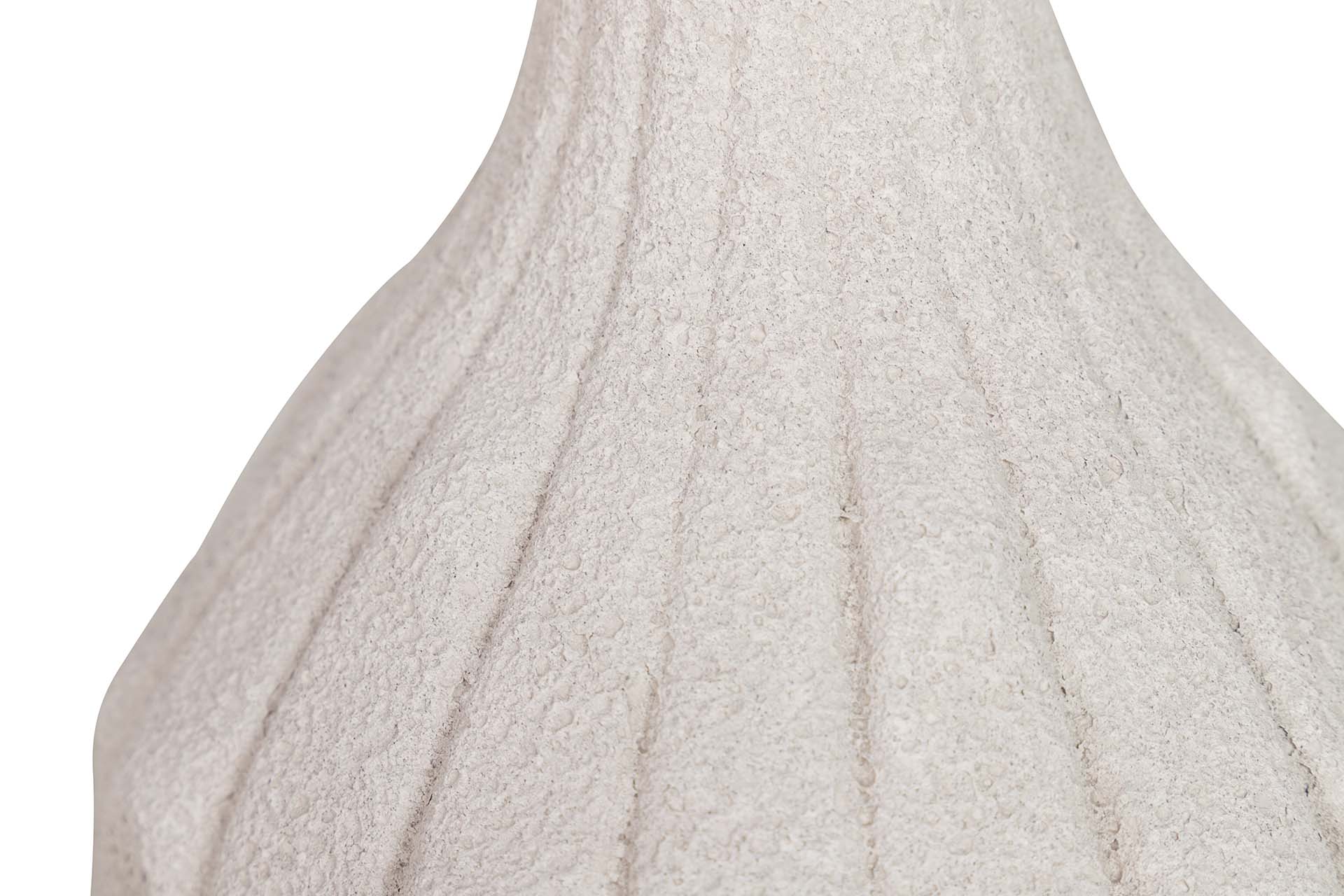 BEIGE CERAMIC VASE 17x17x22 CM