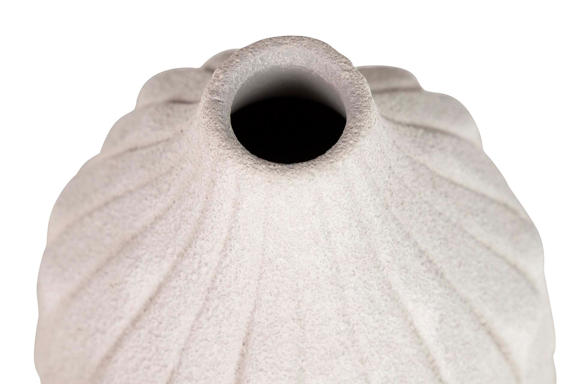 BEIGE CERAMIC VASE 17x17x22 CM