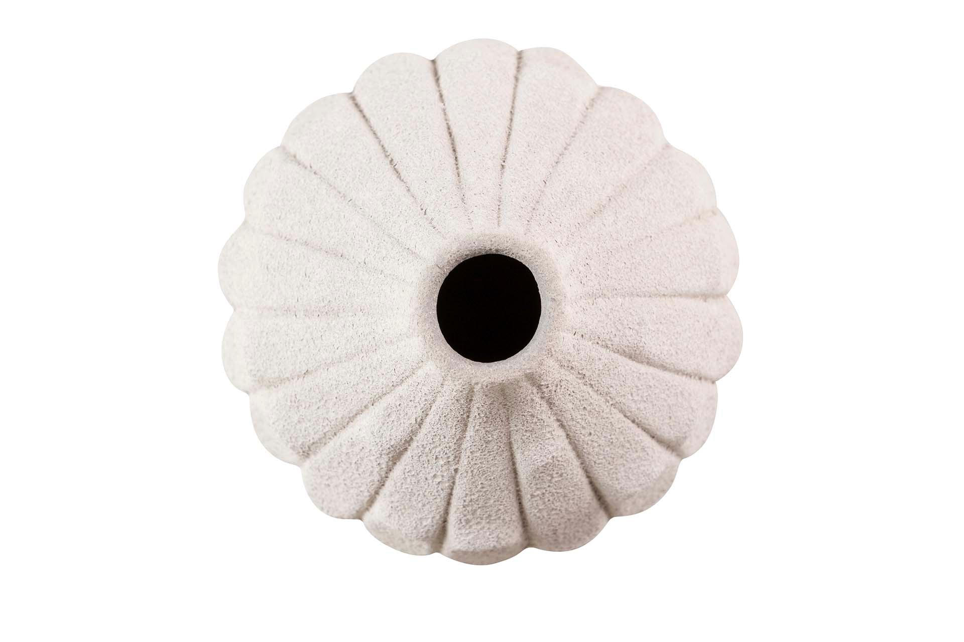 BEIGE CERAMIC VASE 17x17x22 CM