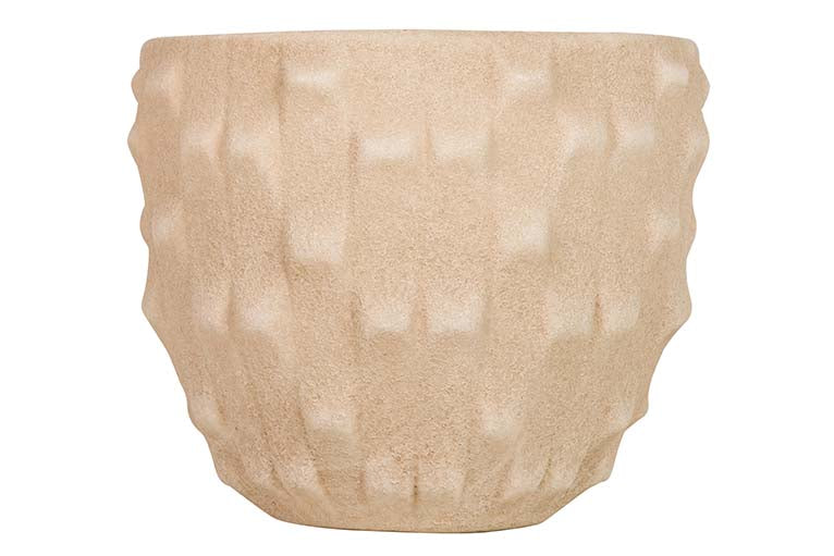 JARDINEIRA DE CERÂMICA MARROM 32x32x26 CM