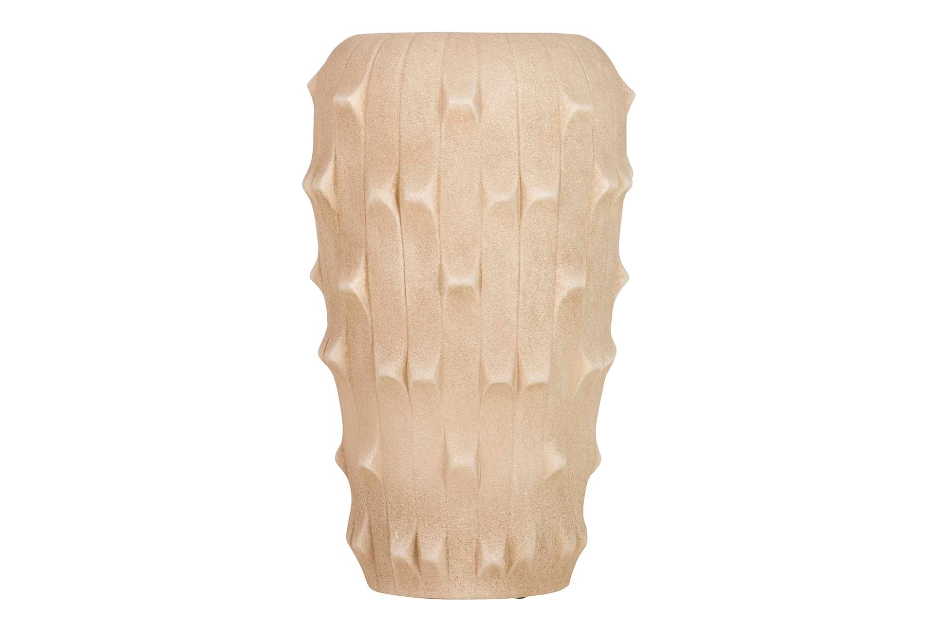 BROWN CERAMIC VASE 30x30x50 CM