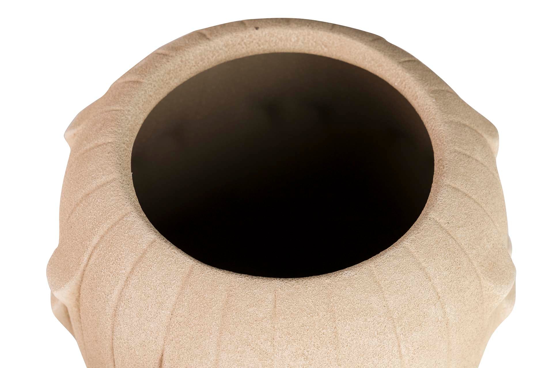 BROWN CERAMIC VASE 30x30x50 CM