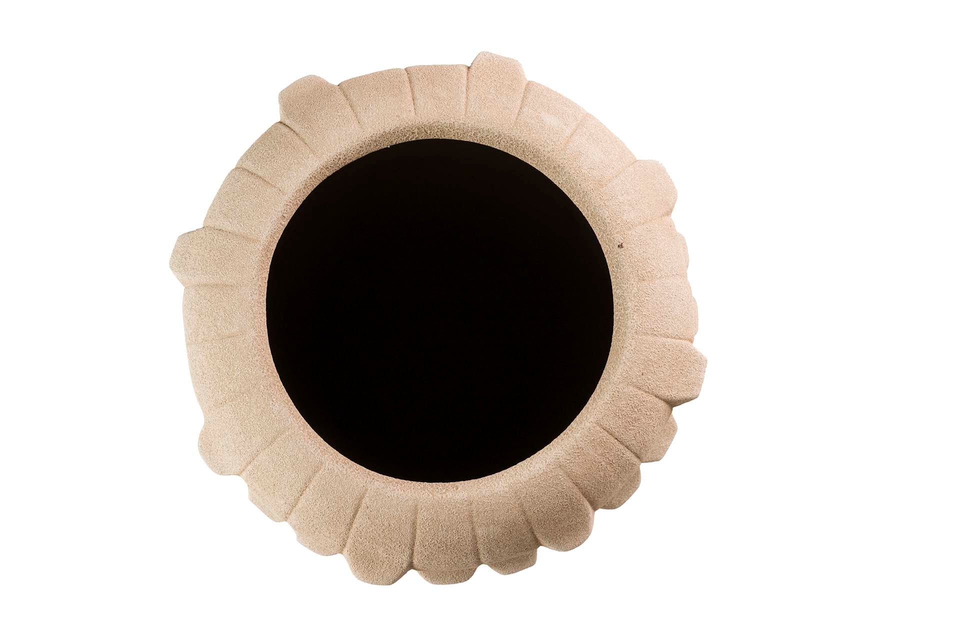 BROWN CERAMIC VASE 30x30x50 CM