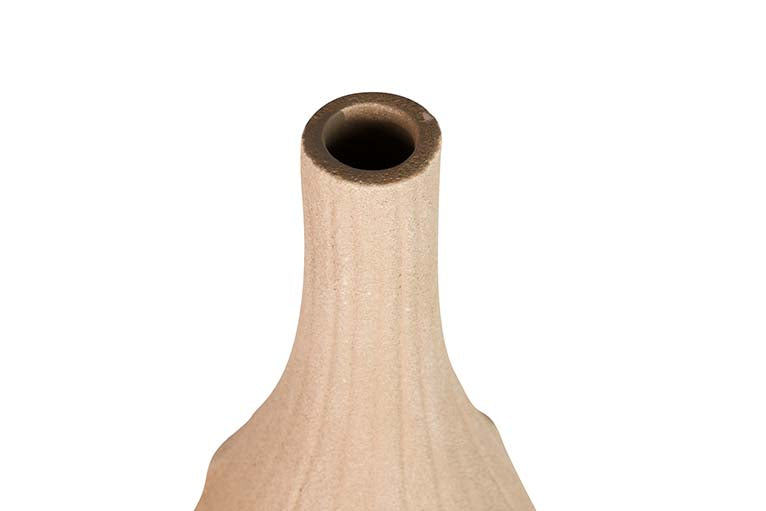 BROWN CERAMIC VASE 24x24x85 CM