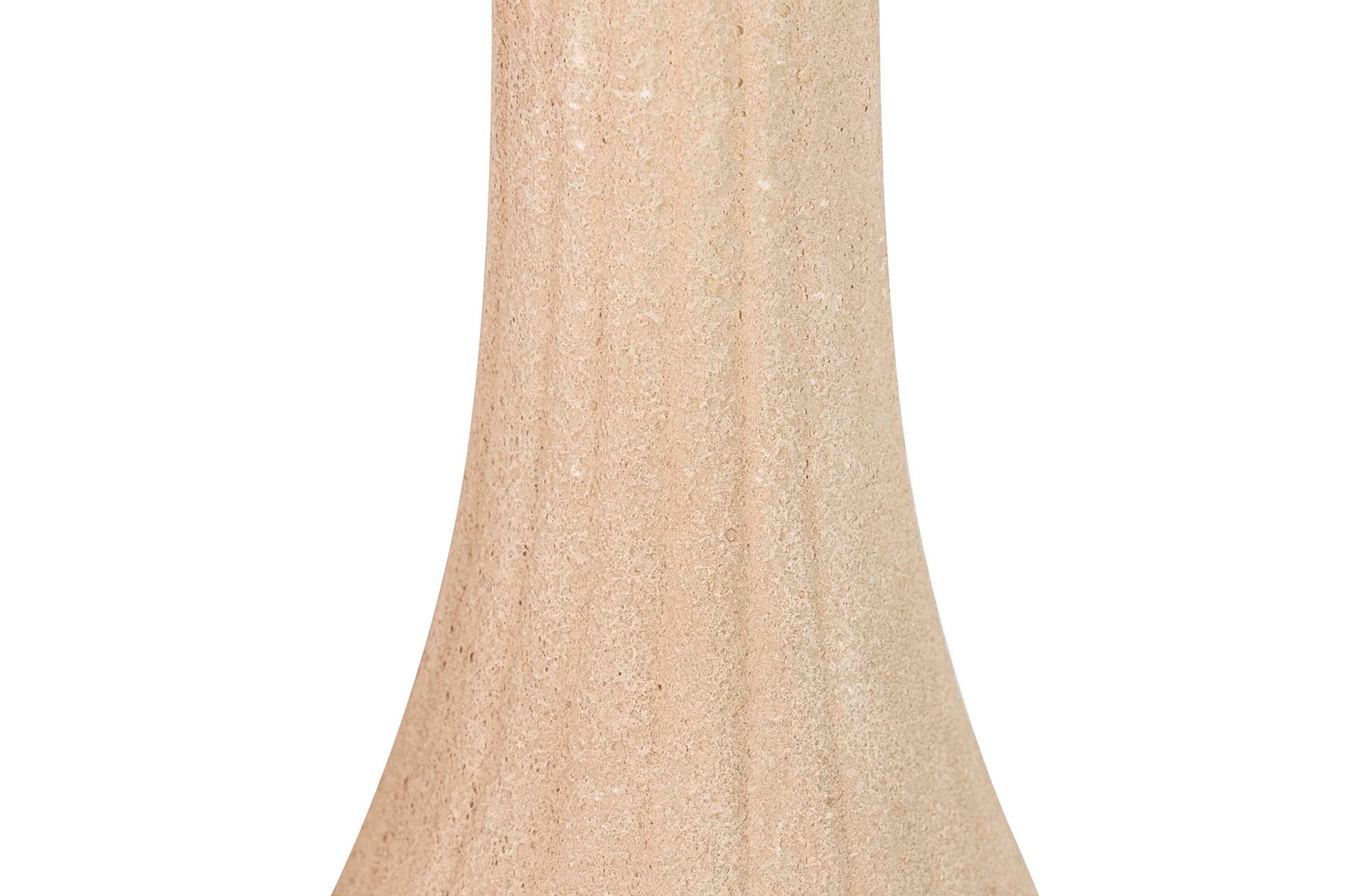 BROWN CERAMIC VASE 24x24x85 CM