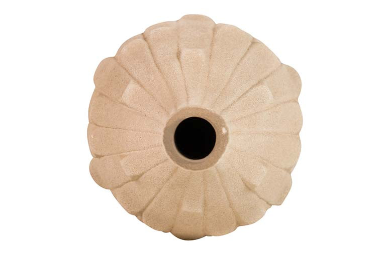 BROWN CERAMIC VASE 24x24x85 CM