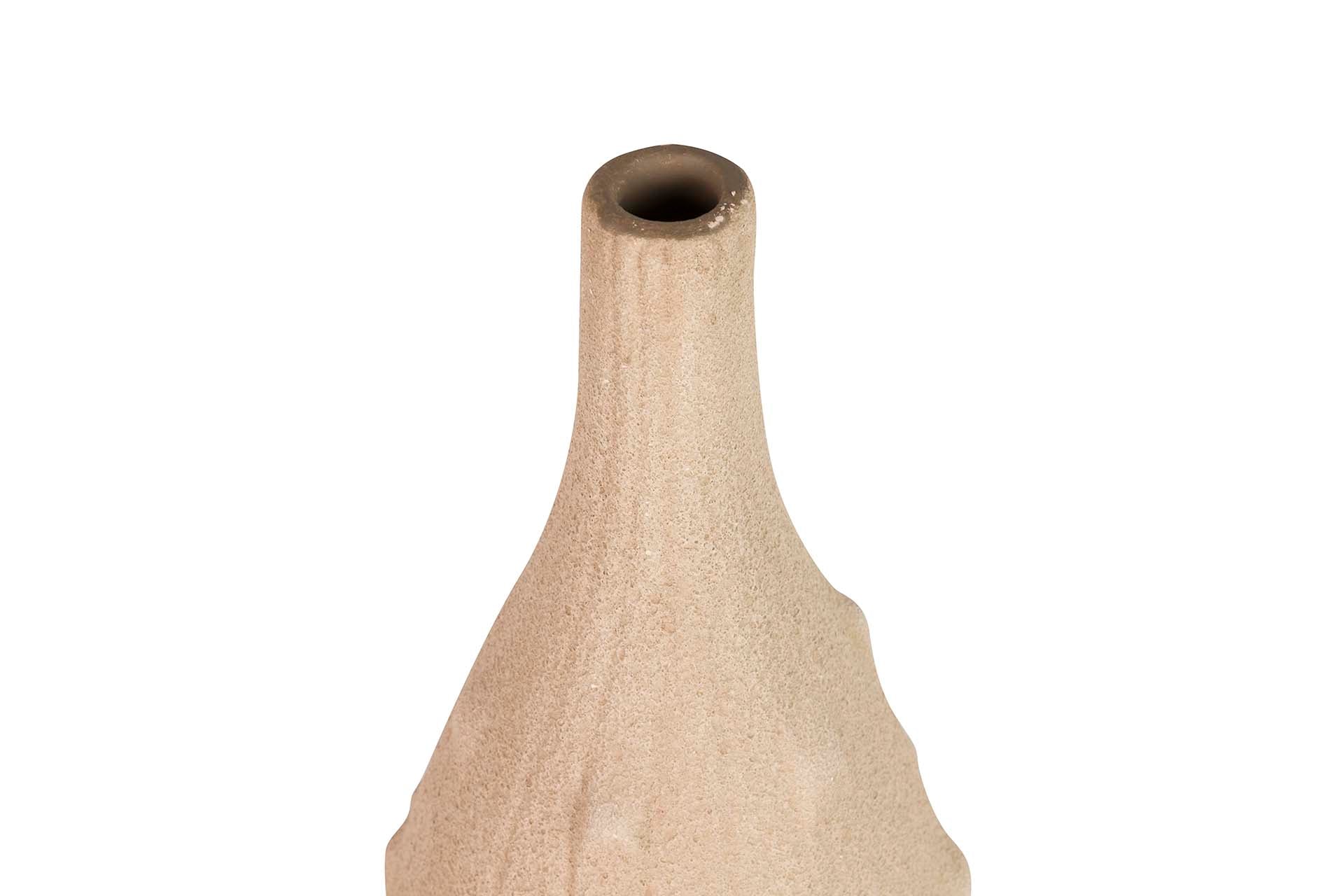 BROWN CERAMIC VASE 20x20x65 CM