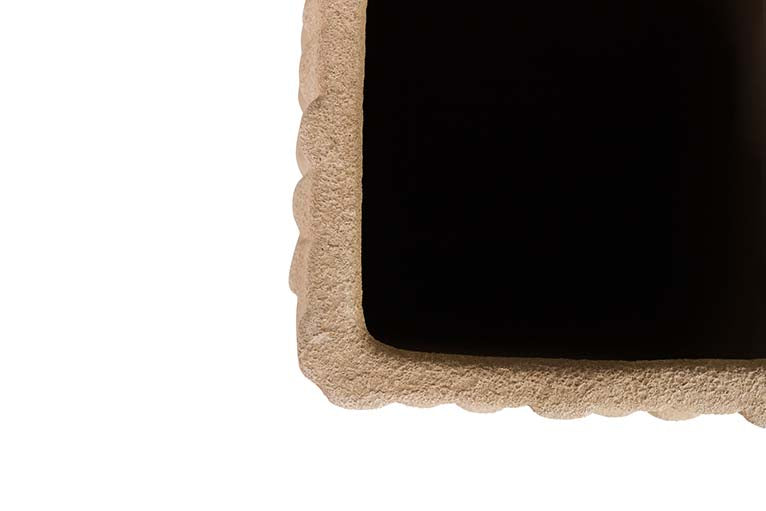 BROWN CERAMIC VASE 15x15x31 CM