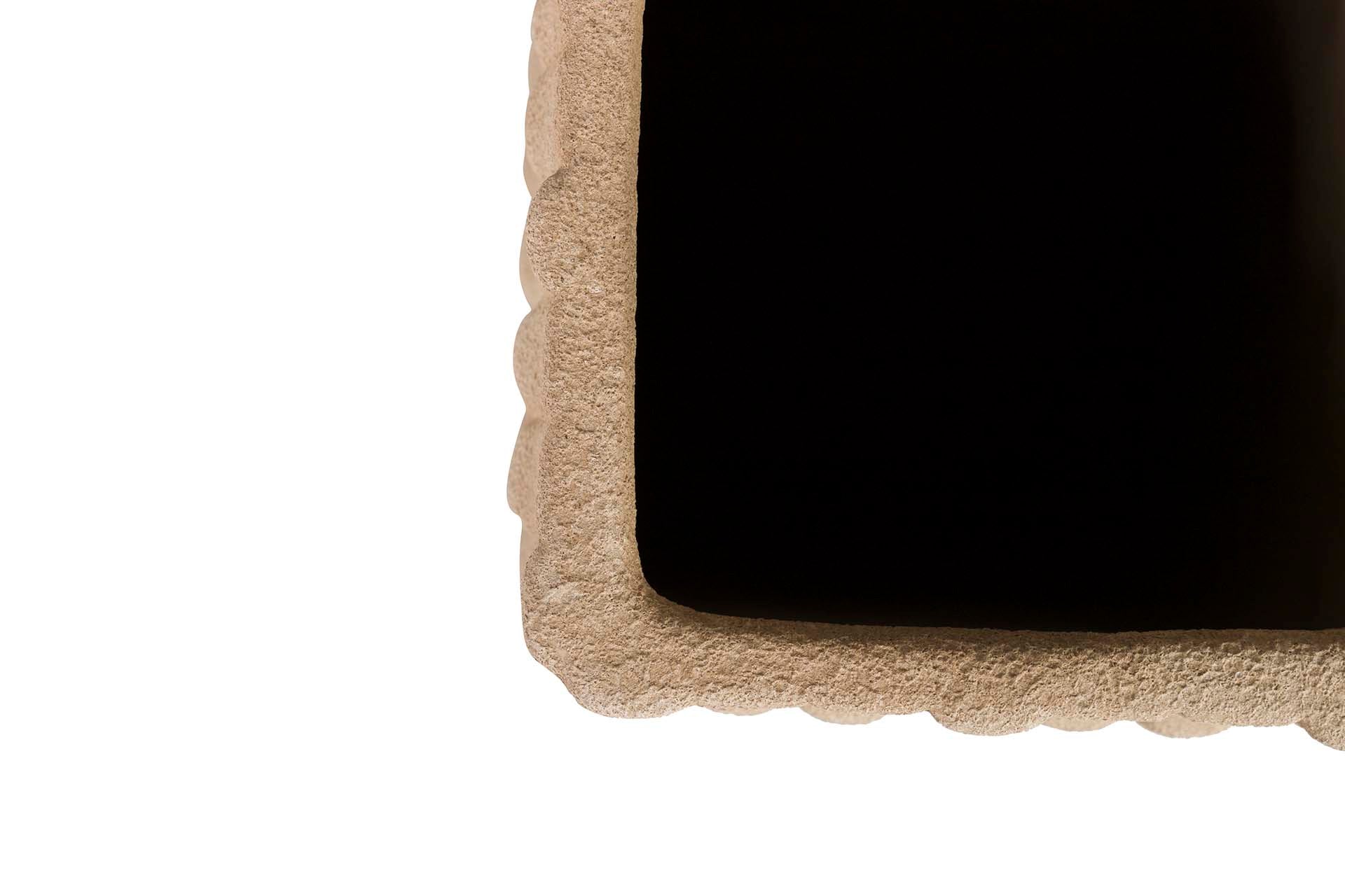 BROWN CERAMIC VASE 15x15x31 CM