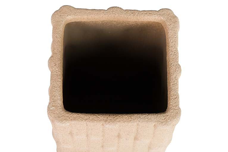 BROWN CERAMIC VASE 15x15x31 CM