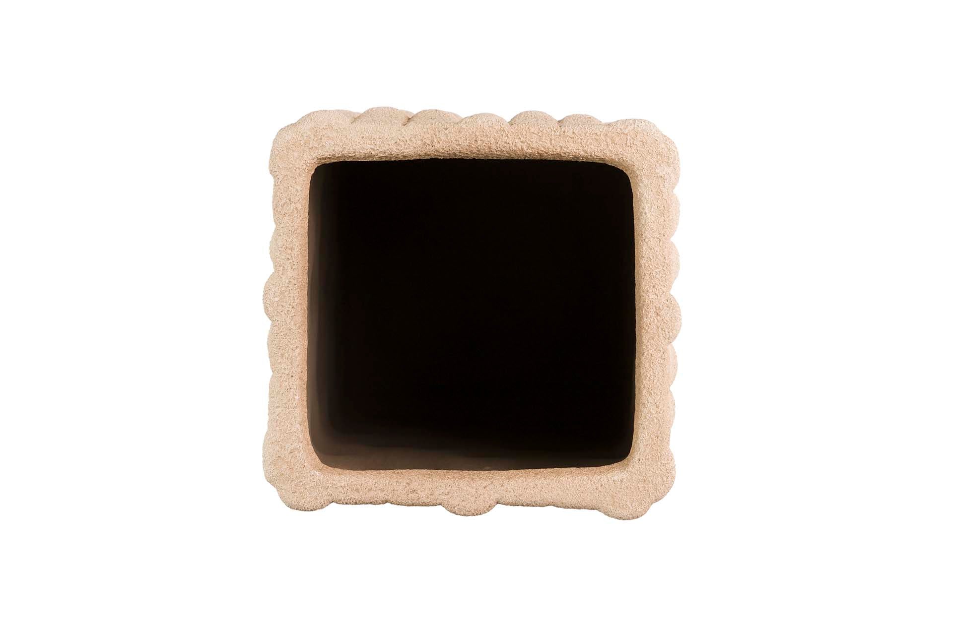 JARRON CERAMICA MARRON 15x15x31 CM