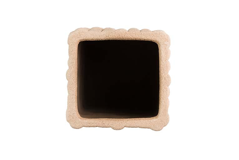 JARRON CERAMICA MARRON 15x15x31 CM