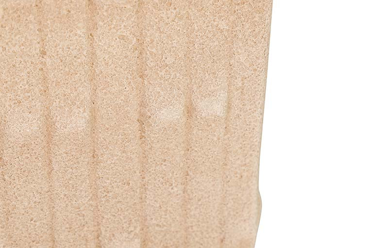 BROWN CERAMIC VASE 14x14x41 CM