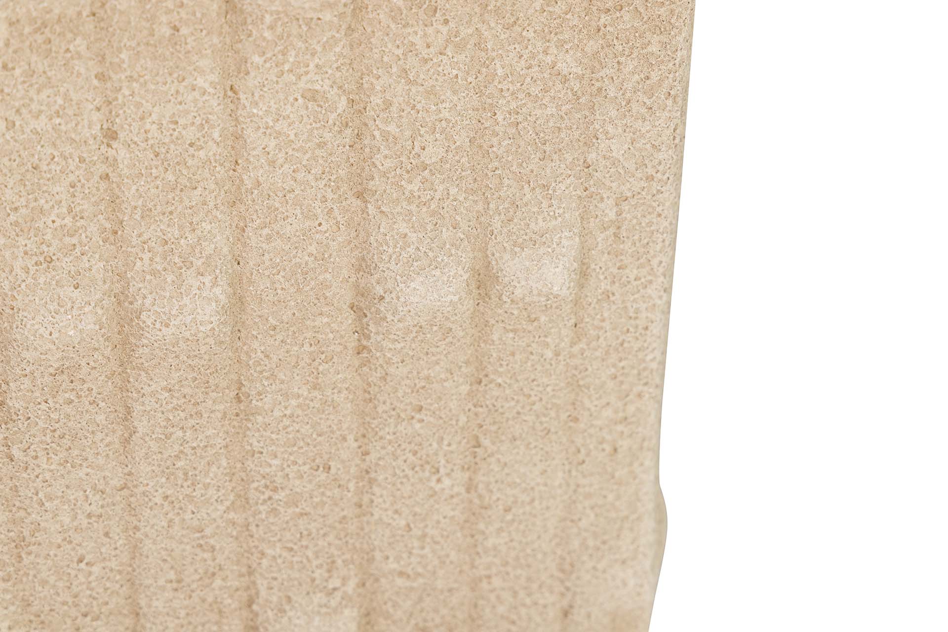 BROWN CERAMIC VASE 14x14x41 CM