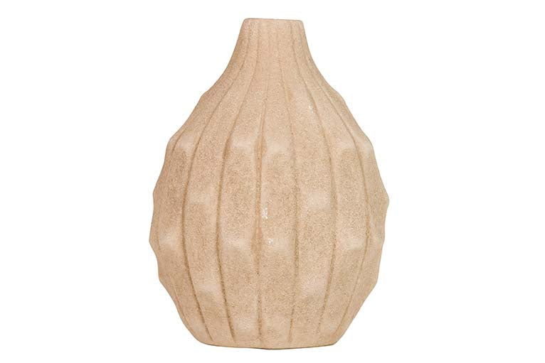 JARRON CERAMICA MARRON 17x17x22 CM
