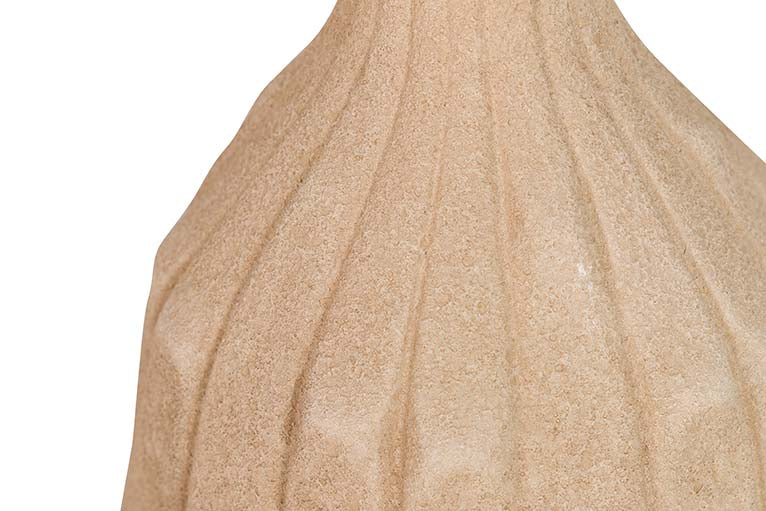 BROWN CERAMIC VASE 17x17x22 CM