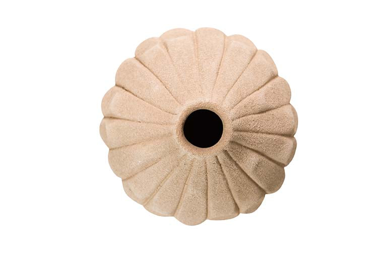 BROWN CERAMIC VASE 17x17x22 CM