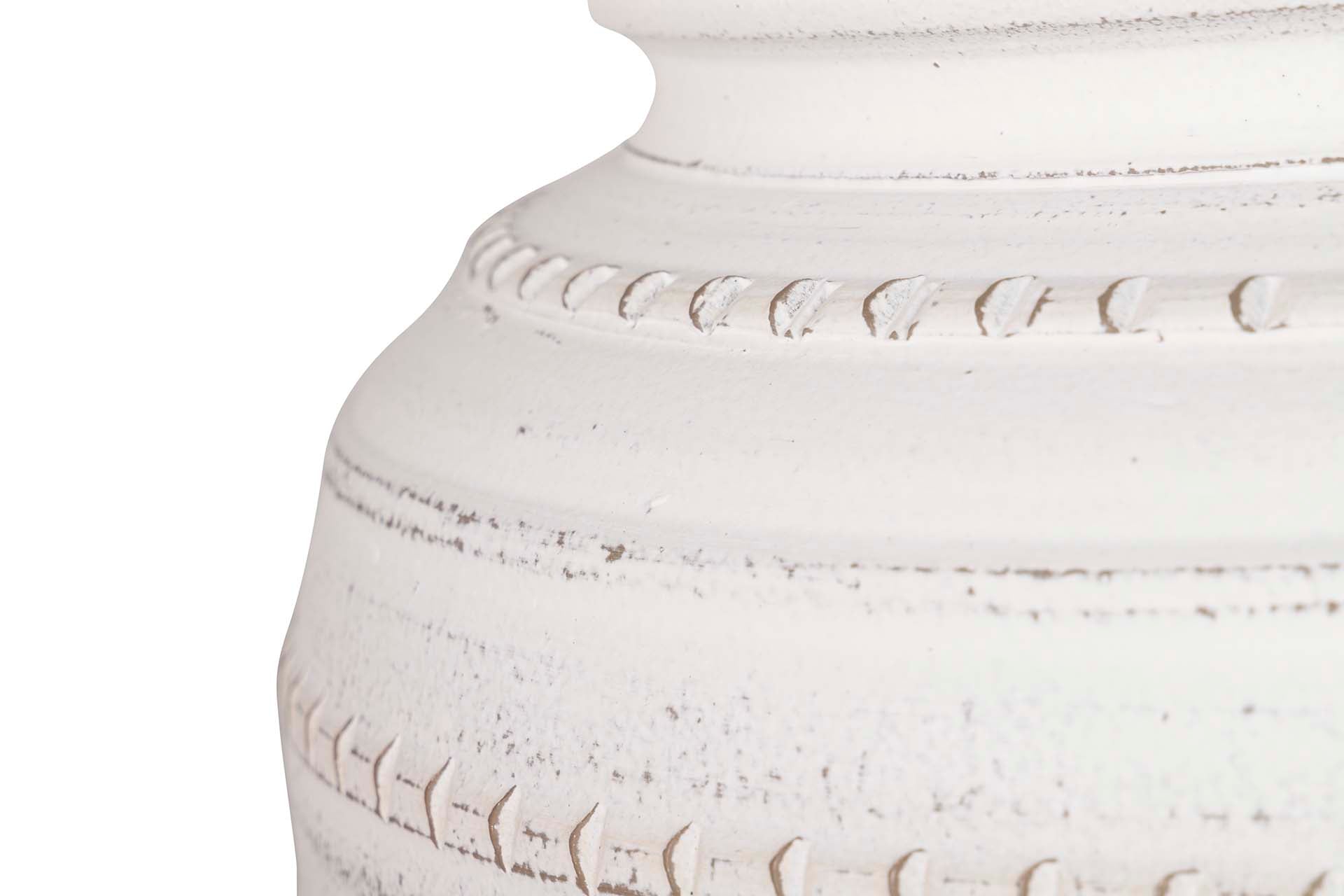 JARDINEIRA DE CERÂMICA CINZA 37x37x44 CM