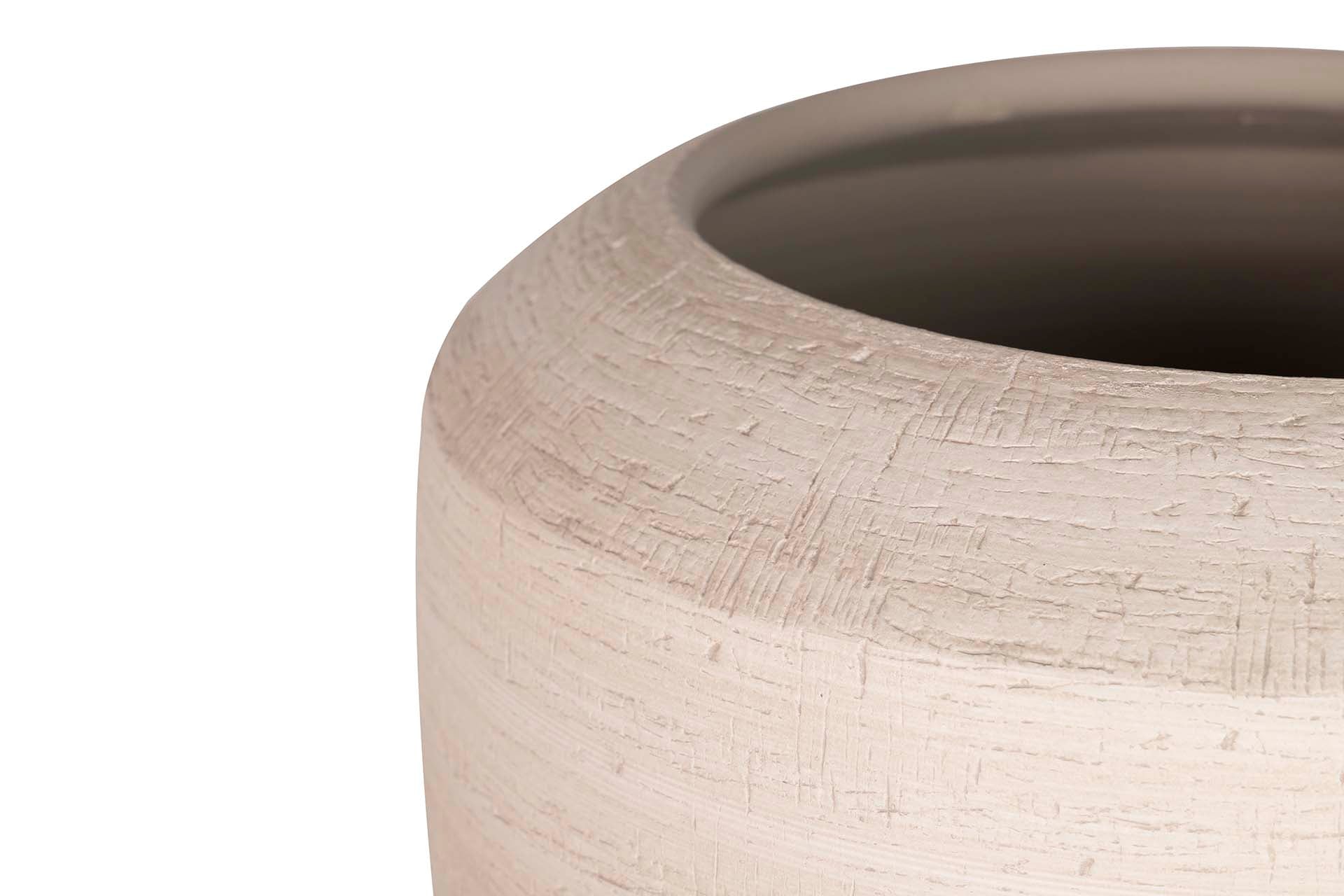 JARRON CERAMICA BLANCA 35x35x80 CM