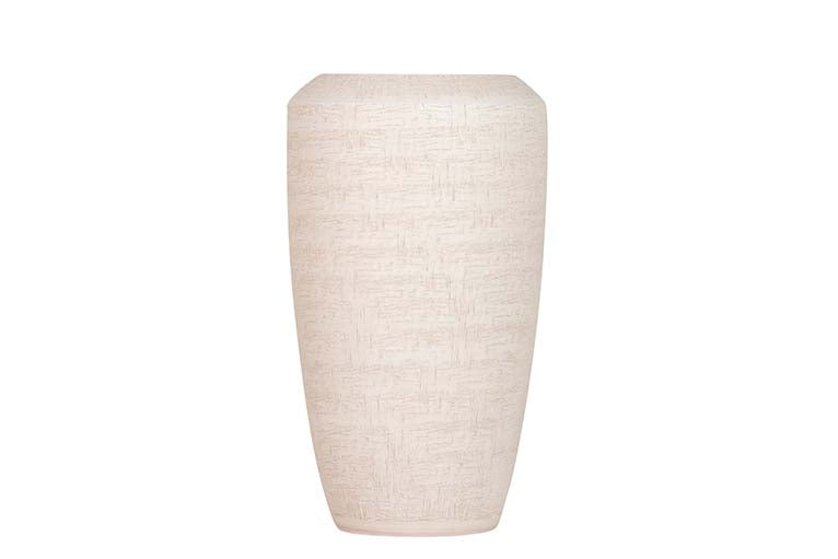 JARRON CERAMICA BLANCA 22x22x39 CM