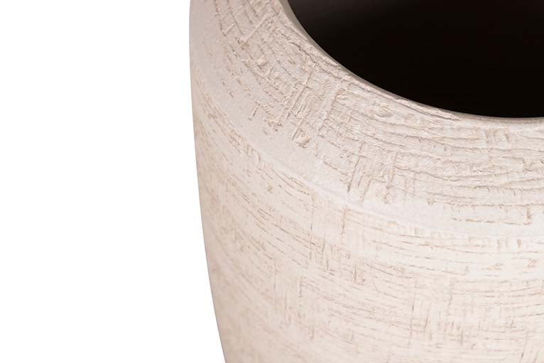 JARRON CERAMICA BLANCA 22x22x39 CM