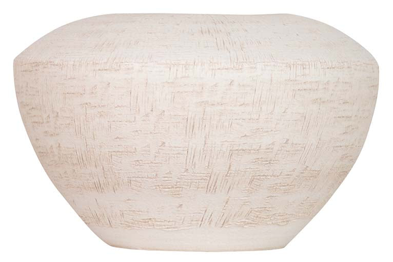 WHITE CERAMIC VASE 32x32x19 CM