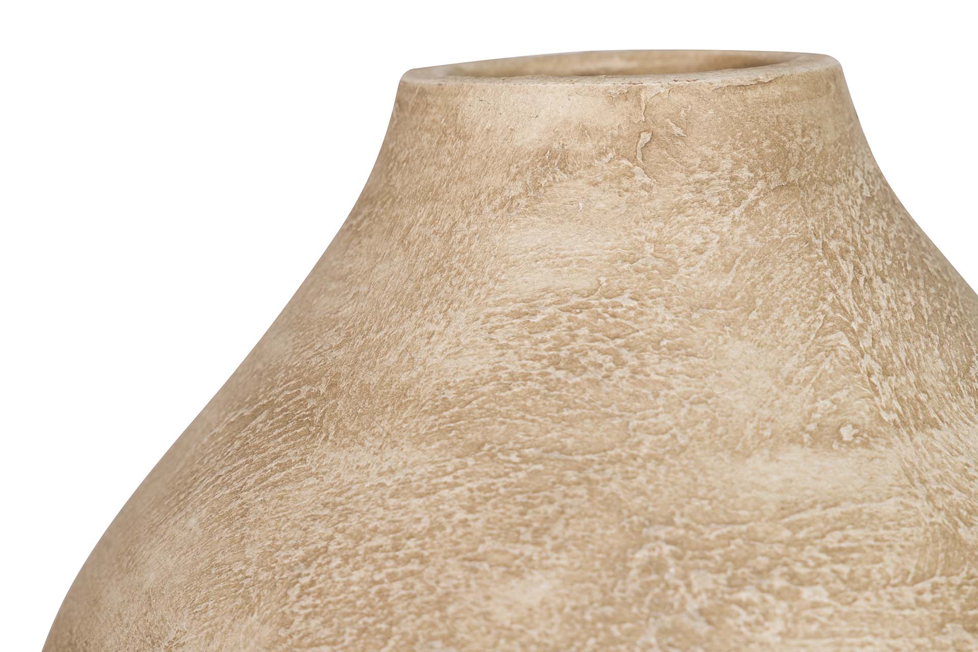 BEIGE CERAMIC VASE 26x26x30 CM