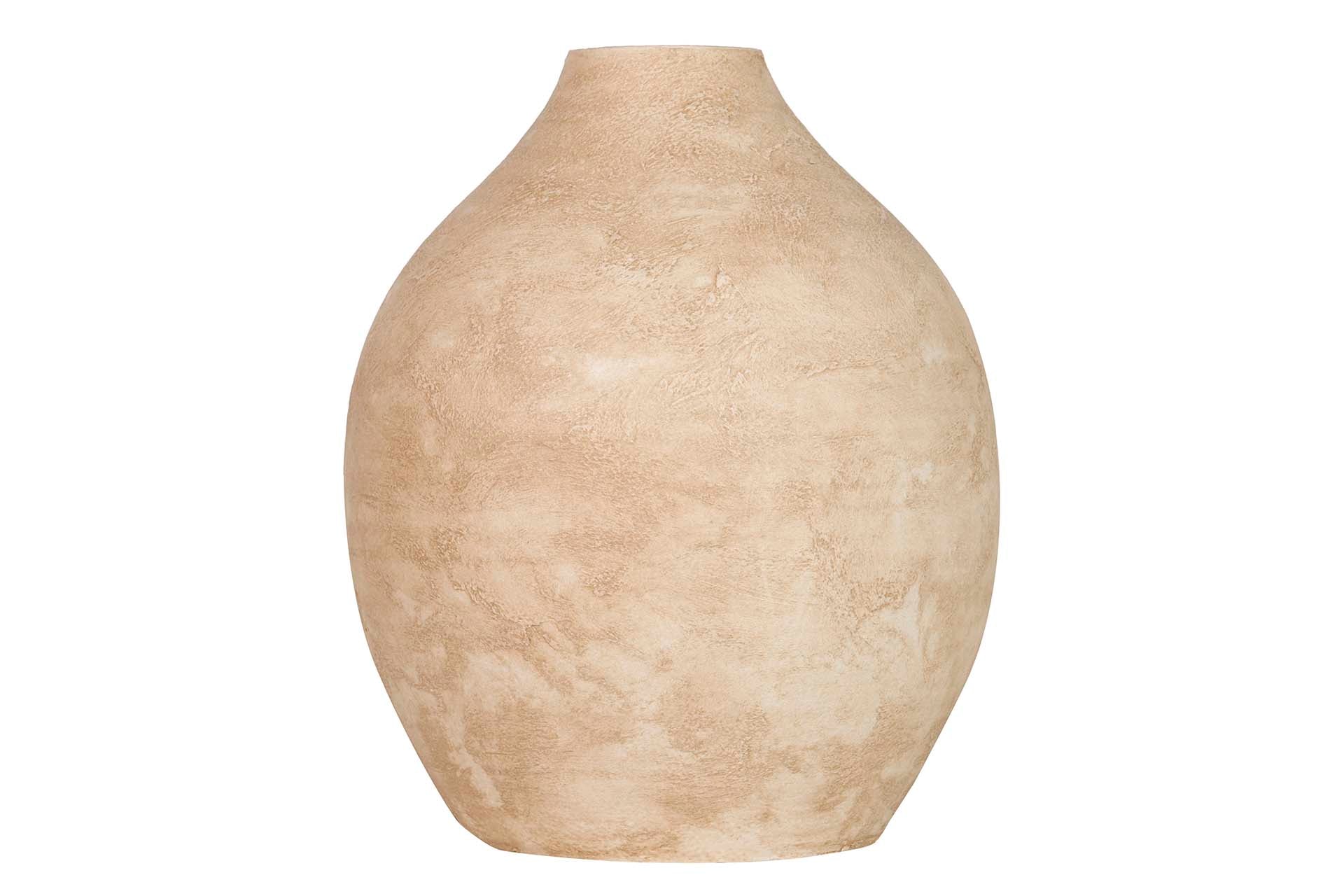 BEIGE CERAMIC VASE 29x29x37 CM