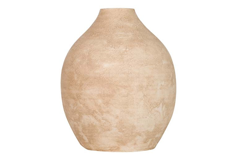 BEIGE CERAMIC VASE 29x29x37 CM