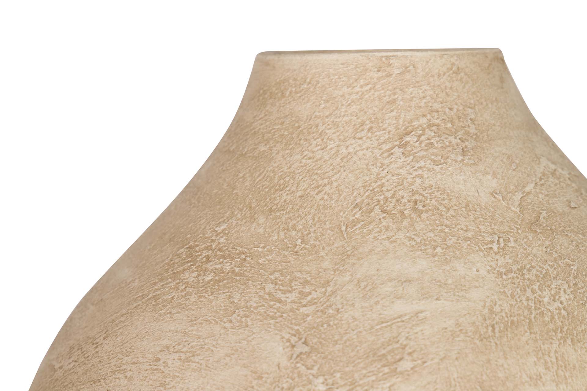 FLORERO CERAMICA BEIGE 29x29x37 CM