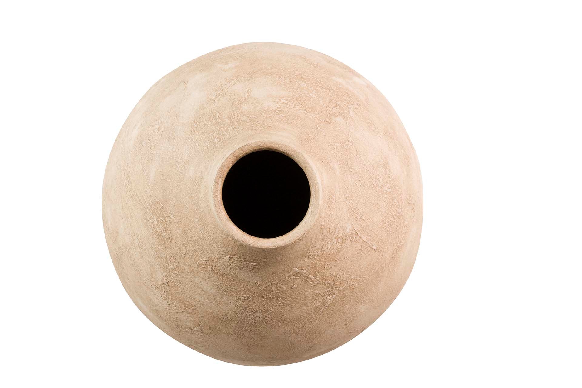 FLORERO CERAMICA BEIGE 29x29x37 CM
