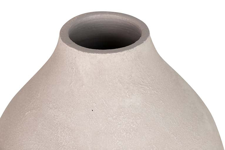 JARRON CERAMICA GRIS 26x26x30 CM