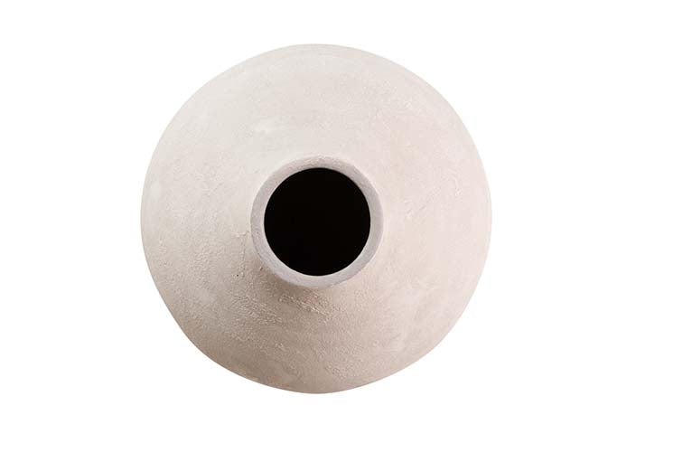 JARRON CERAMICA GRIS 26x26x30 CM