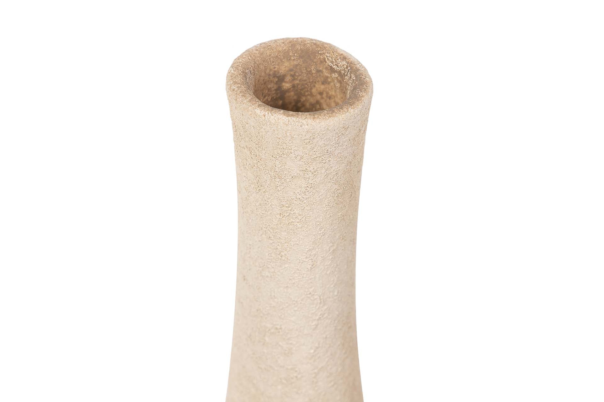 BROWN CERAMIC VASE 17x17x50 CM