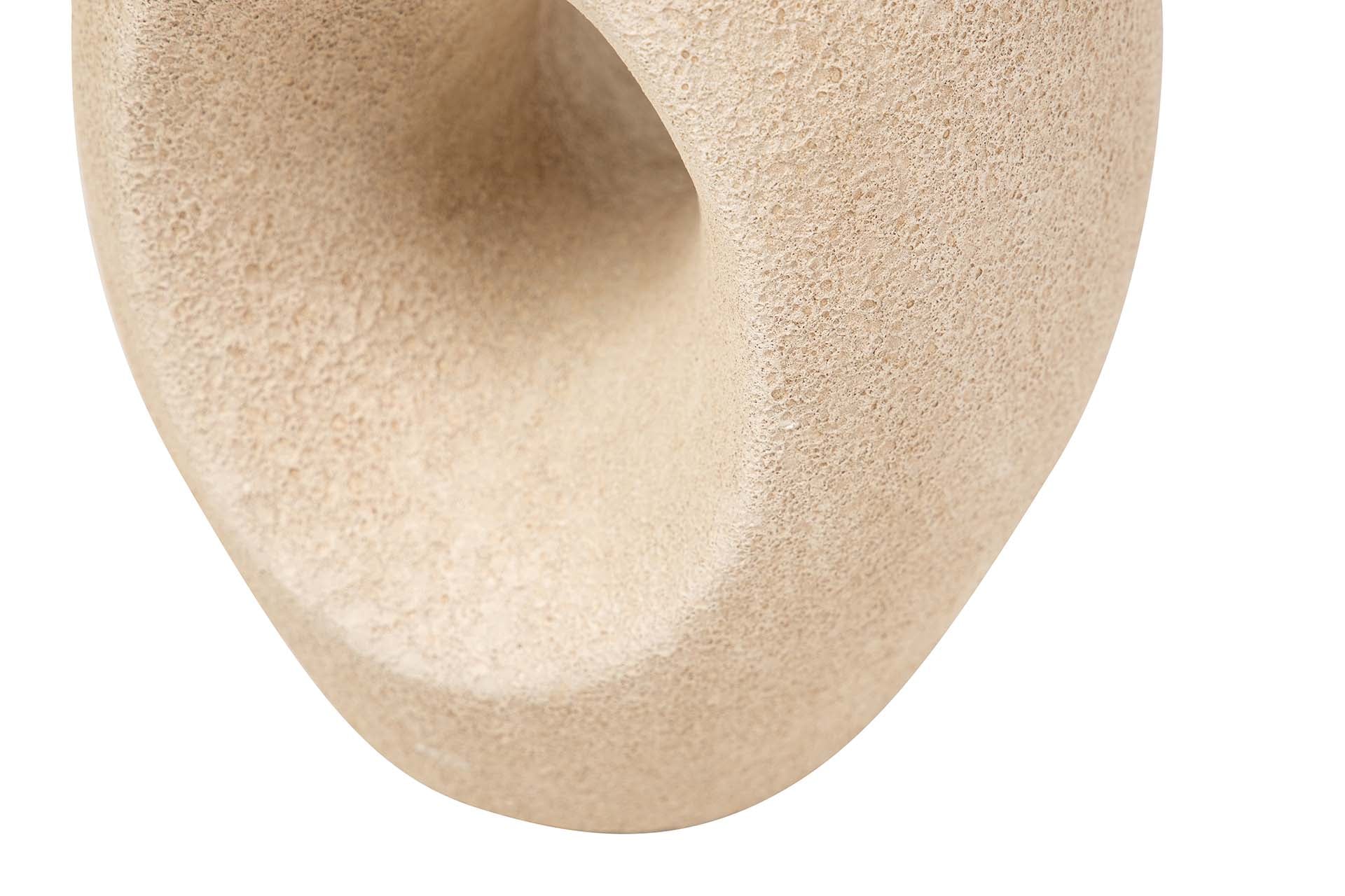 BROWN CERAMIC VASE 17x17x50 CM