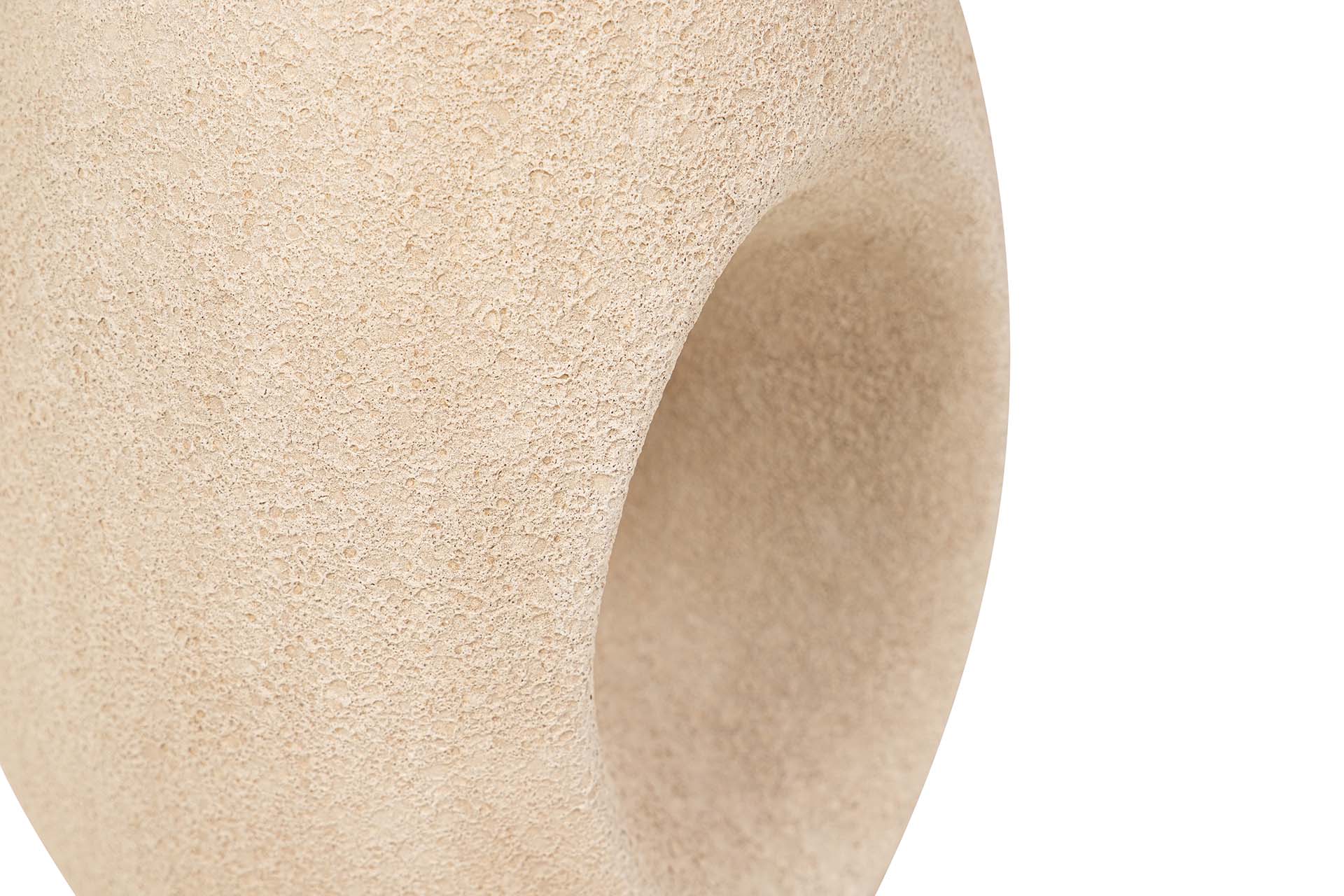 BROWN CERAMIC VASE 17x17x50 CM